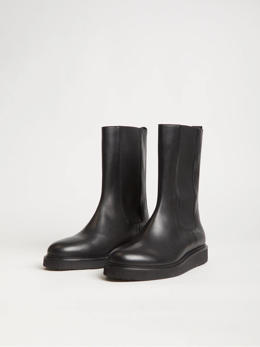 Legres | Chelsea High Boot in Black Leather 40